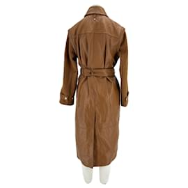 Mackage-Trench-coat en cuir-Brown