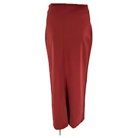 Autre Marque-Jupe en laine "Samos"-Red