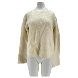 Autre Marque-Pull en laine d'alpaga "Freya"-White