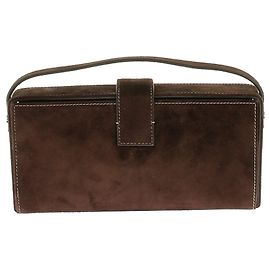 Magda Butrym Sac à main en daim "Apolonia" Marron