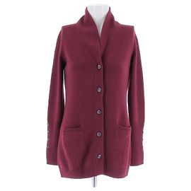 Loro Piana Cardigan en cachemire bordeaux Bordeaux