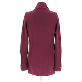 Loro Piana-Cardigan en cachemire bordeaux-Dark red