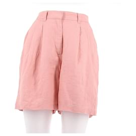 Autre Marque-Short en lin-Pink