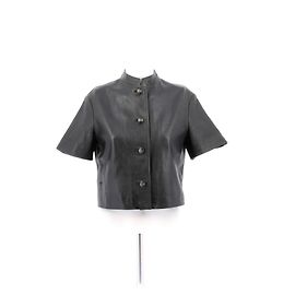 Christian Dior Top de cuero Negro