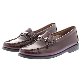 Autre Marque Mocasines de cuero "Lincoln Penny" Burdeos