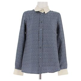 Gucci Camicia blu stampata Blu