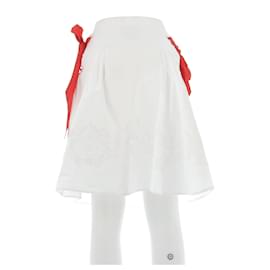 Autre Marque-White skirt with knots-White