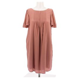 Vestido corto de seda rosa SéZane Rosa