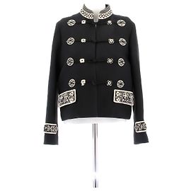 Christian Dior Giacca Nera da Ufficiale Nero