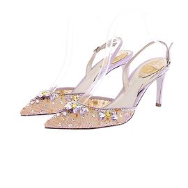 Rene Caovilla Décolleté "Cinderella 75" Rosa