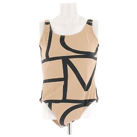 Totême Maillot de bain une pièce bicolore Camel