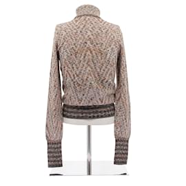 Missoni-Mixed wool turtleneck sweater-Camel