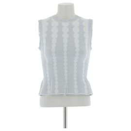 Alaïa Top bicolore Blu