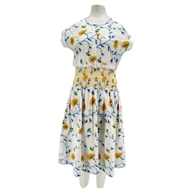 Autre Marque-Robe blanche brodée-White