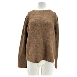 Autre Marque-Pull en laine d'alpaga "Freya"-Brown