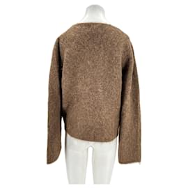 Autre Marque-Pull en laine d'alpaga "Freya"-Brown