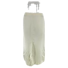 Autre Marque-Jupe en soie "Lys"-White