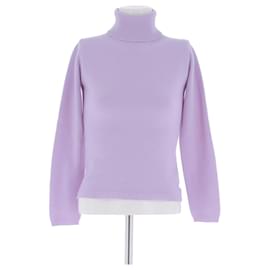 Hobbs-Pull Col roulé en cachemire-Purple