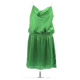 Lanvin-Robe en soie verte-Green