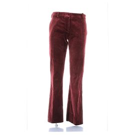 The Kooples Pantalones de terciopelo burdeos Burdeos