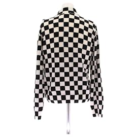 Céline-Pull damier en laine-Black