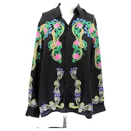Versace-Chemise en soie-Black
