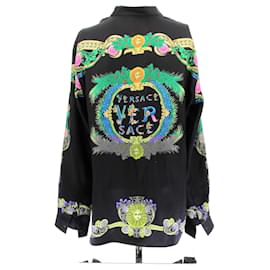 Versace-Chemise en soie-Black