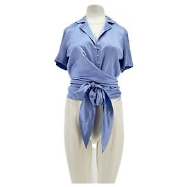 DMN Blusa de seda Azul