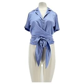 DMN Seidenbluse Blau