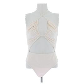 Autre Marque Einteiliger Badeanzug in Creme Khaki
