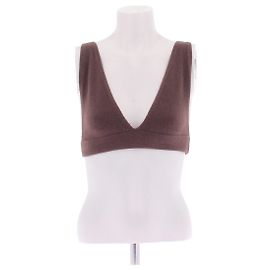 Autre Marque Brassière en cachemire Marron