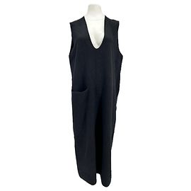 Cos Schwarzes Wollkleid Schwarz