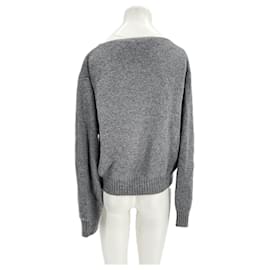 Massimo Dutti-Pull en laine gris-Grey