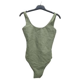 Anine Bing Einteiler Badeanzug in Khaki Khaki