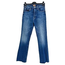 Mother Jean bleu "The Tripper ankle fray" Bleu