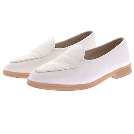 Autre Marque Mocassins de couro branco BAUDOIN & LANGE 39 Branco