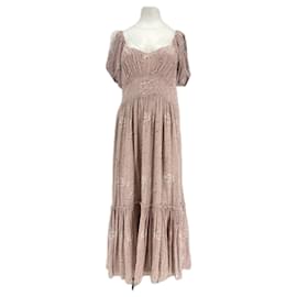 Autre Marque-Robe en soie-Pink