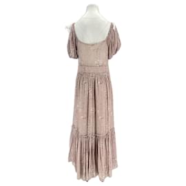 Autre Marque-Robe en soie-Pink