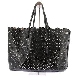 Alaïa Sac Cabas en cuir "Mina" Noir