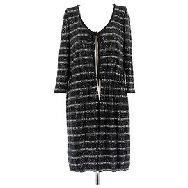 Giorgio Armani Schwarzes Kleid mit Strass Schwarz