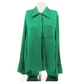 Roland Mouret Camicia di seta verde Verde