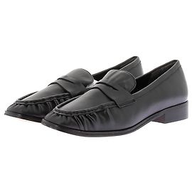J.Crew Mocassins froncés en cuir Black