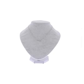 Dior-Collier pendentif en or blanc-Silvery