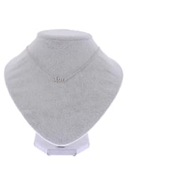 Dior-Collier pendentif en or blanc-Silvery