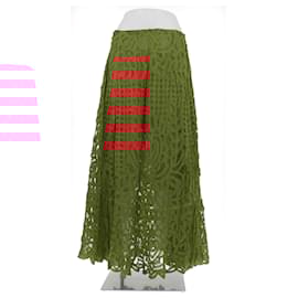 Autre Marque-Lace skirt-Orange