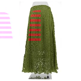 Autre Marque-Lace skirt-Orange