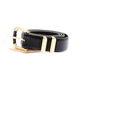 Autre Marque-Ceinture en cuir noir-Black