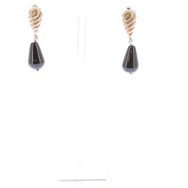 Autre Marque Orecchini pendenti "Pia Gimlet Onyx" Nero