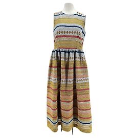 Autre Marque Robe longue sans manches multicolore MOLLY GODDARD Multicolore