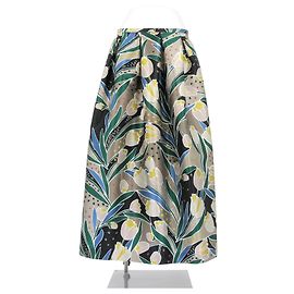 Rochas Bedruckter Rock Grau